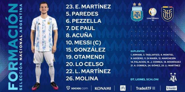 英超直播-【美洲杯】梅西2助+任意球破门，阿根廷3比0厄瓜多尔